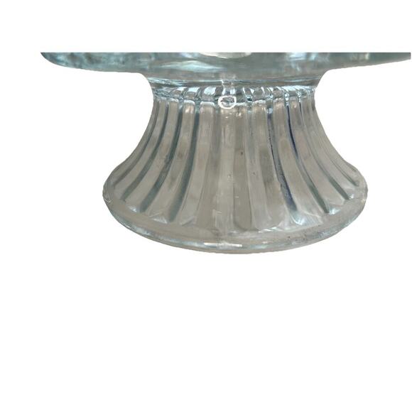 Vintage Fostoria American Footed Trifle Bowl 1950’s Cubed Pattern 6" Compote - Picture 8 of 9